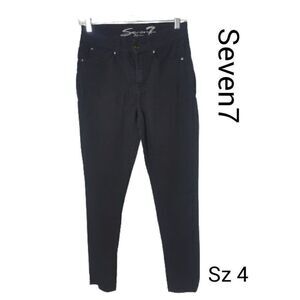 Seven7 Women's Jeans 4 Tummyless High Rise Black Everyday Jeans Size 4 NWOT